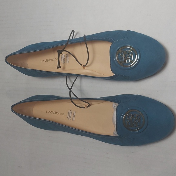 LIZ CLAIBORNE Women's Blue Flex Ballet Slip-on Flats Size 11M  NWNT - Picture 1 of 11